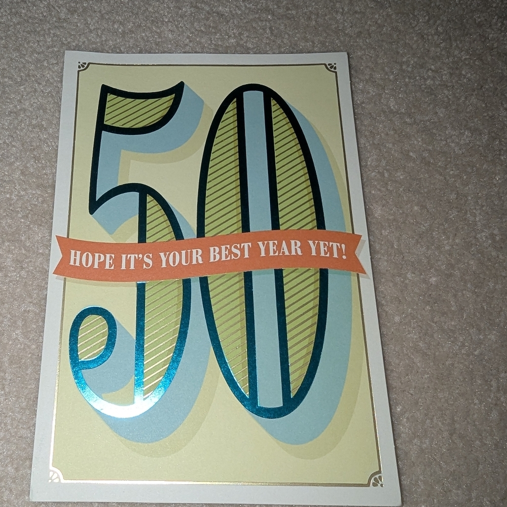 Hallmark Happy 50th Birthday Card